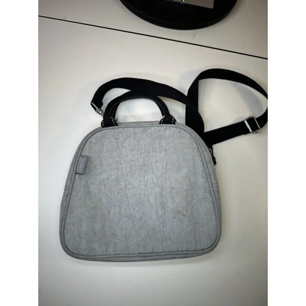 Kipling Small Gray Bag Pockets Logo Unisex Stitching